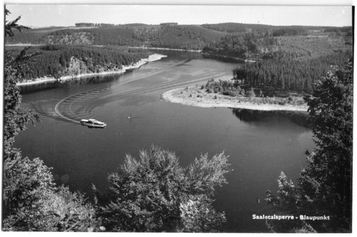 Saaletalsperre blick vom - ak,,